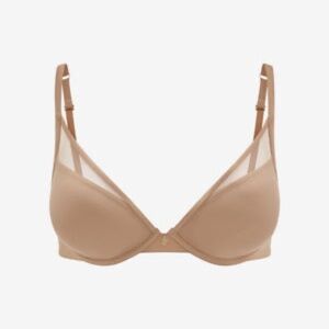 NWT ThirdLove 24/7® Classic Uplift Plunge Bra Taupe - Size 34F